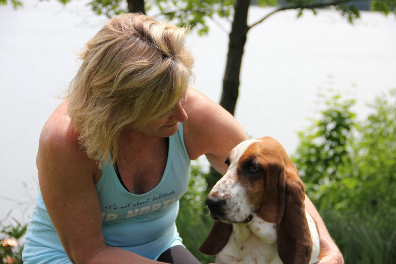 traci and therapy dog lucy